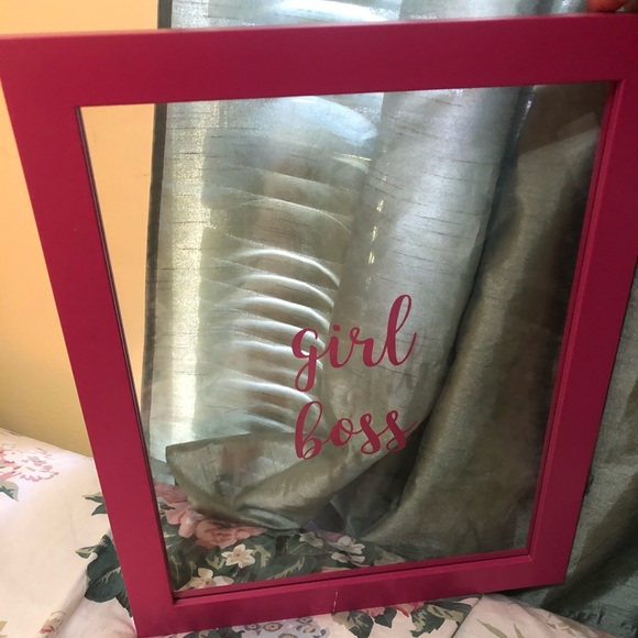 Girl Boss transparent frame wall art - Picture 3 of 5